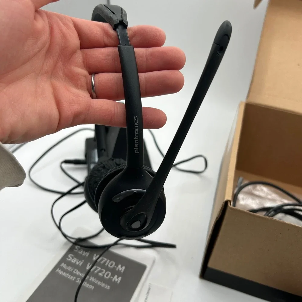 Plantronics Savi W720-M Wireless Headset System Microsoft Lync - Works, Peeling